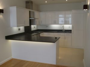 Modern white kitchen - kitchen installation in Barking, Dagenham and Loughton